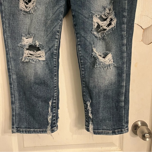 Judy Blue Distressed Ankle Jeans skinny fit Capri - Picture 5 of 10